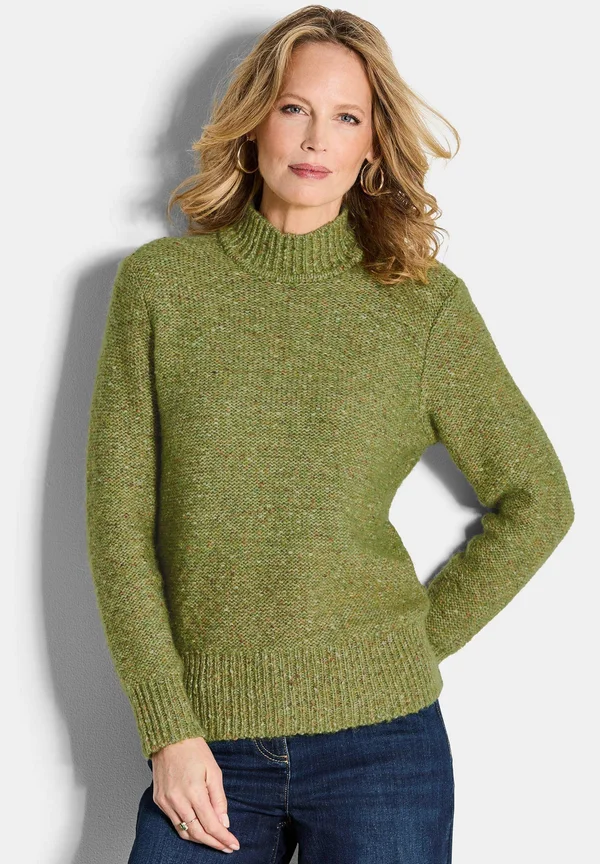 Strickpullover - green   melange