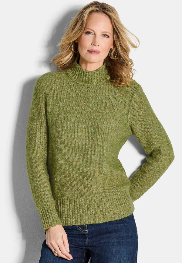 Strickpullover - green   melange