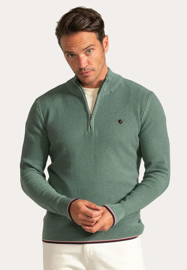 Strickpullover - green melange