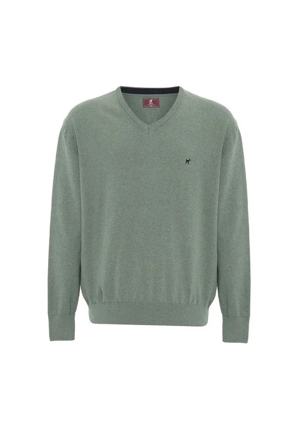 Strickpullover - green melange