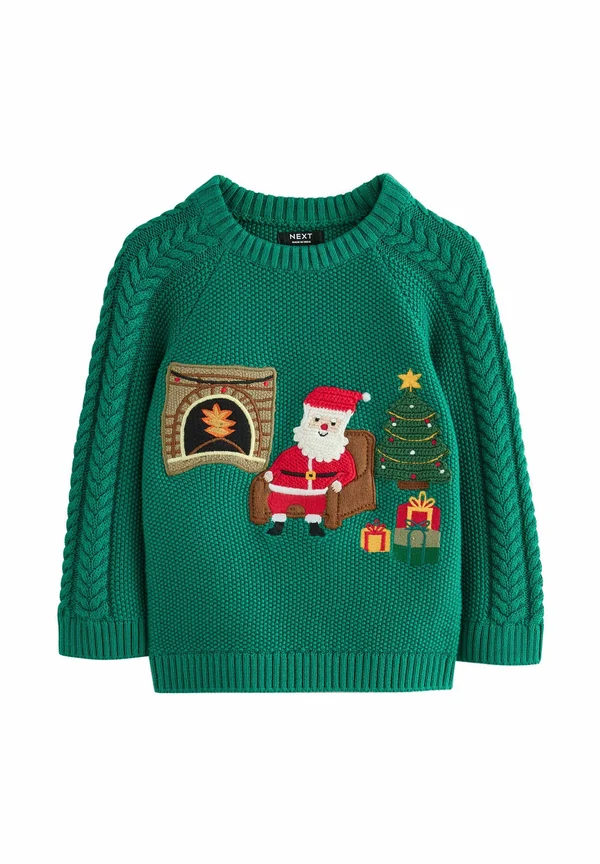 Strickpullover - green santa