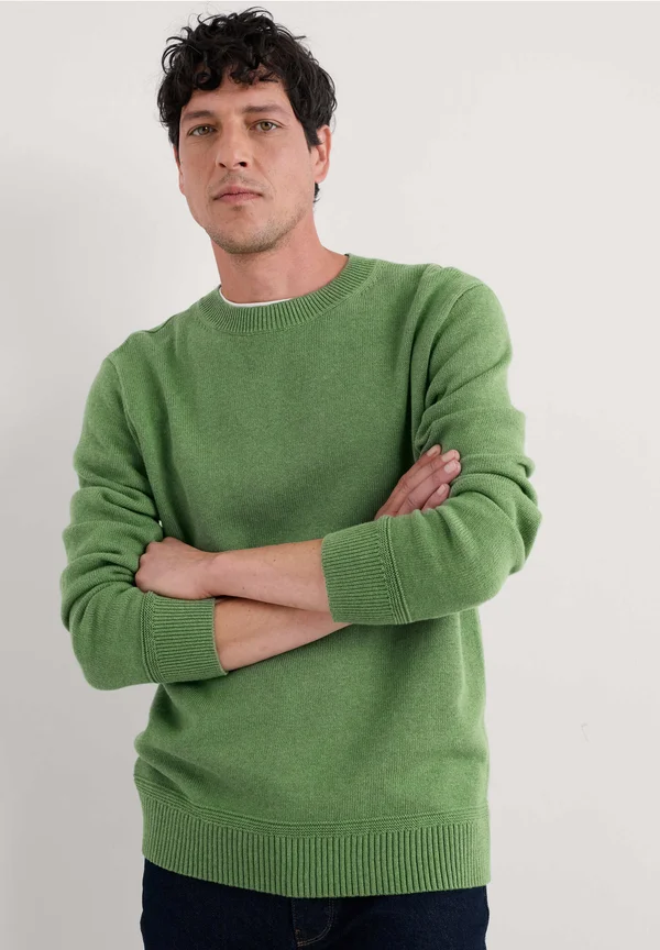Strickpullover - green willow