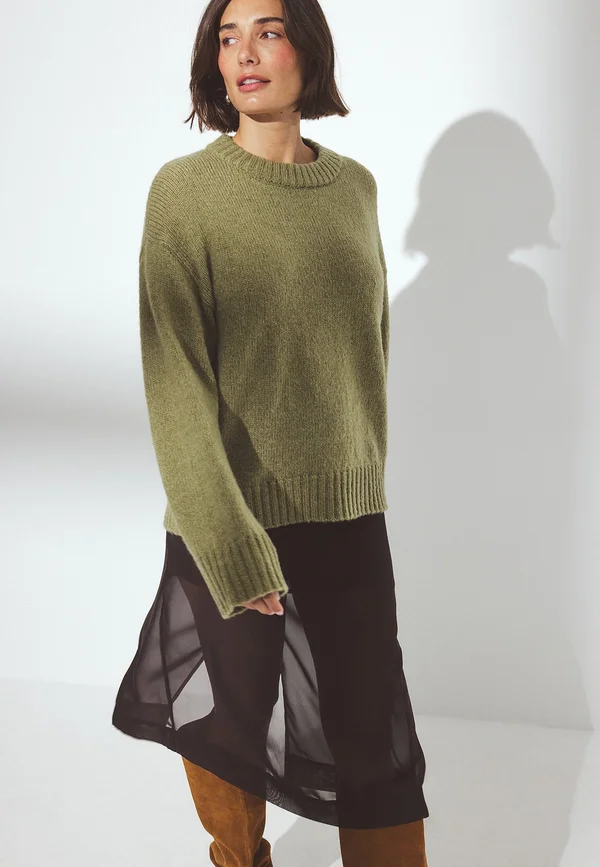 Strickpullover - green