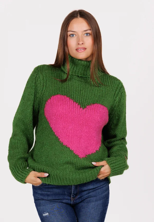 Strickpullover - green