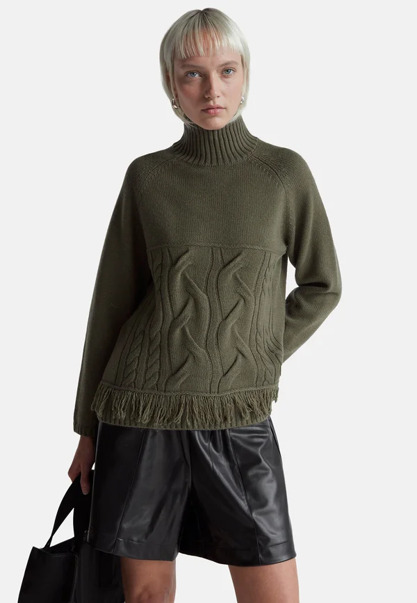 Strickpullover - green