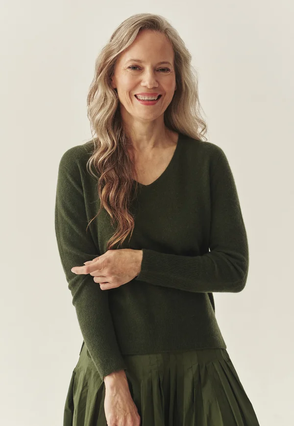 Strickpullover - green