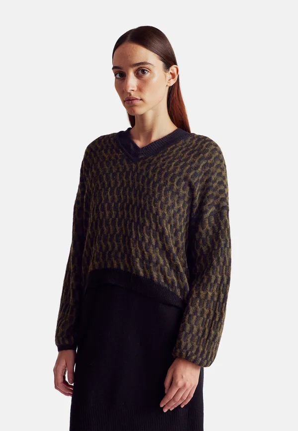 Strickpullover - green