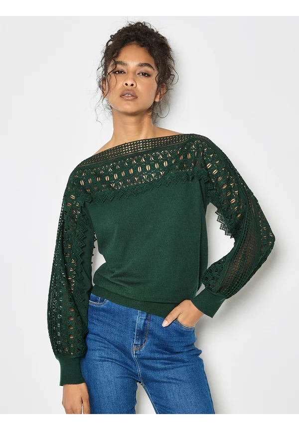 Strickpullover - green