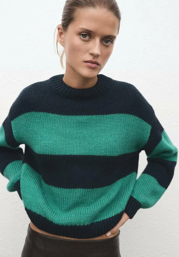 Strickpullover - green