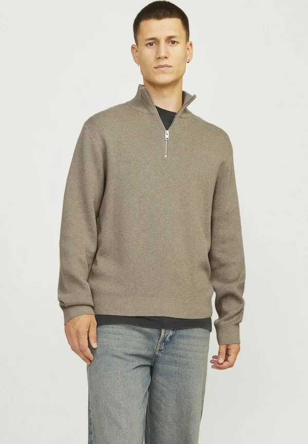 Strickpullover - greige