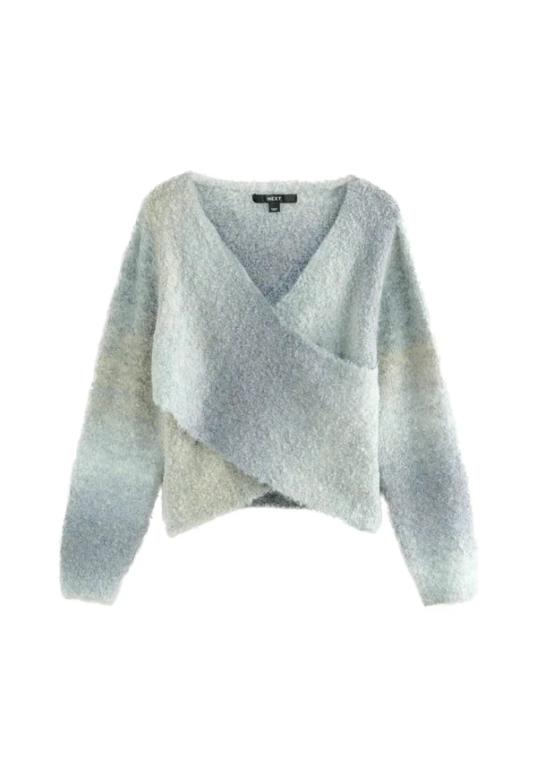 Strickpullover - grey blue ombre