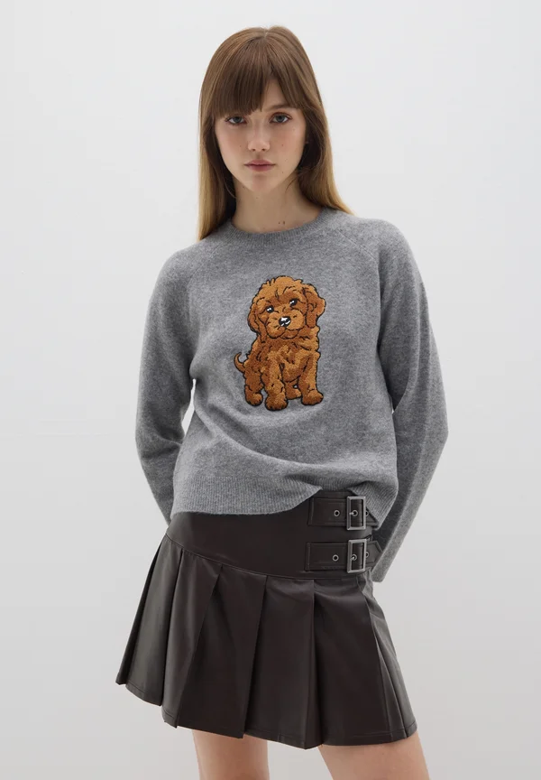 Strickpullover - grey marl