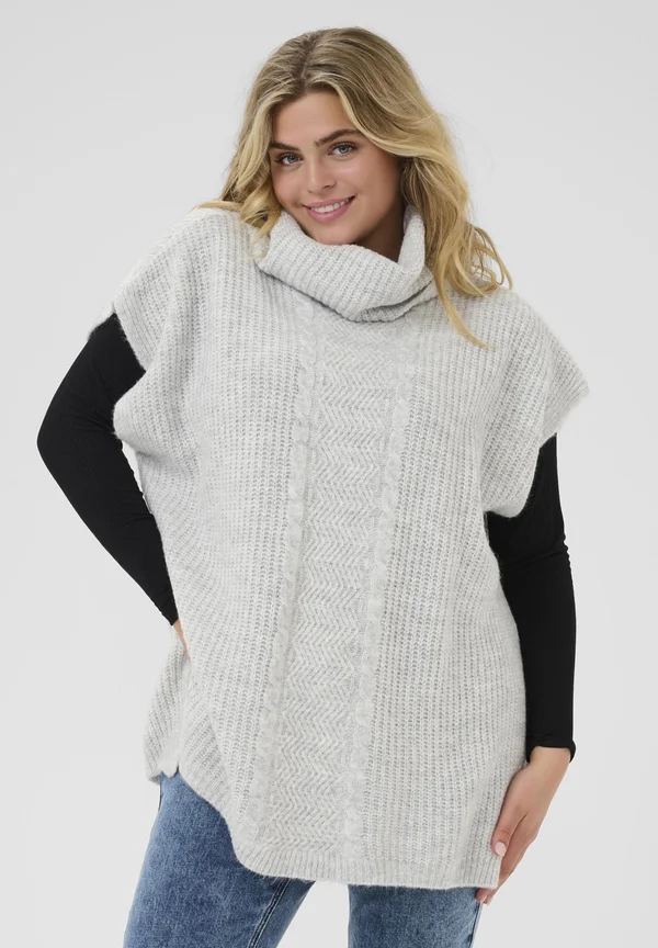 Strickpullover - grey melange