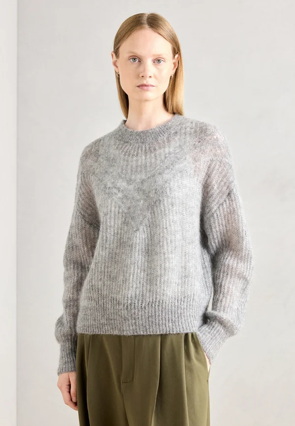 Strickpullover - grey melange