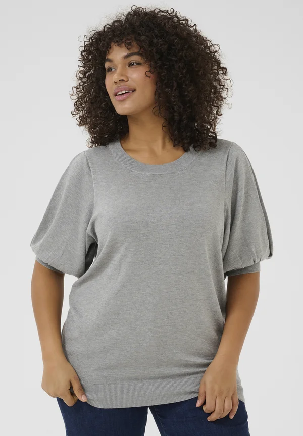 Strickpullover - grey melange