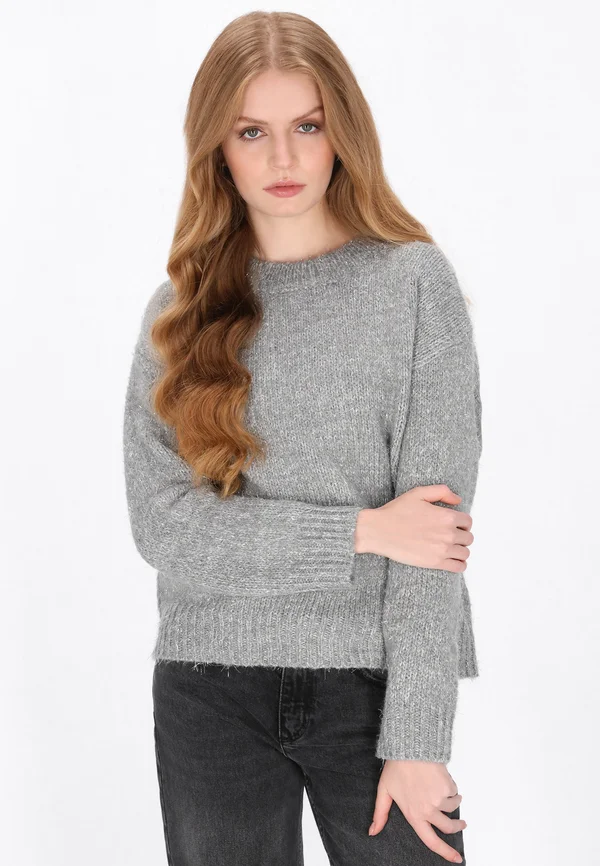 Strickpullover - grey melange