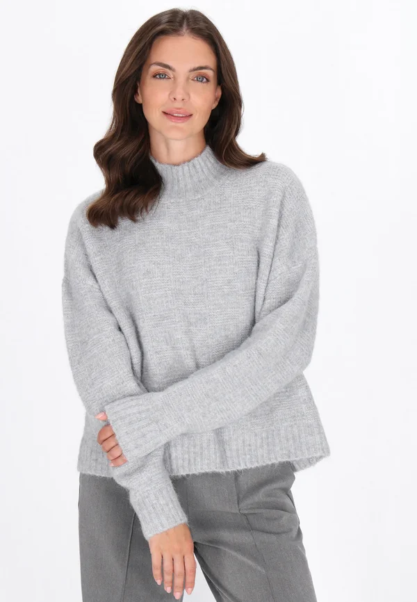 Strickpullover - grey melange