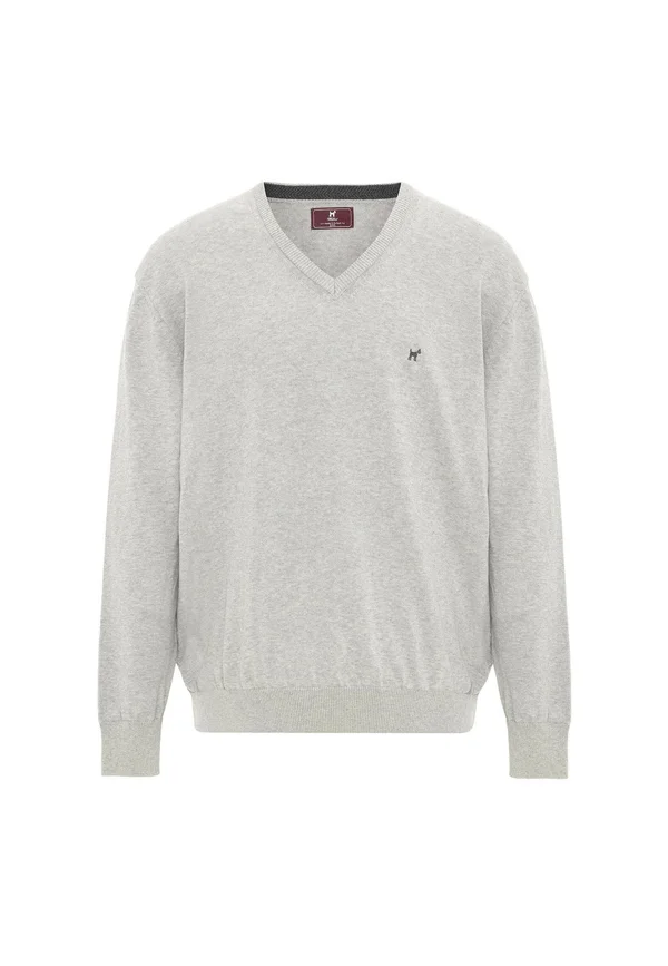 Strickpullover - grey melange