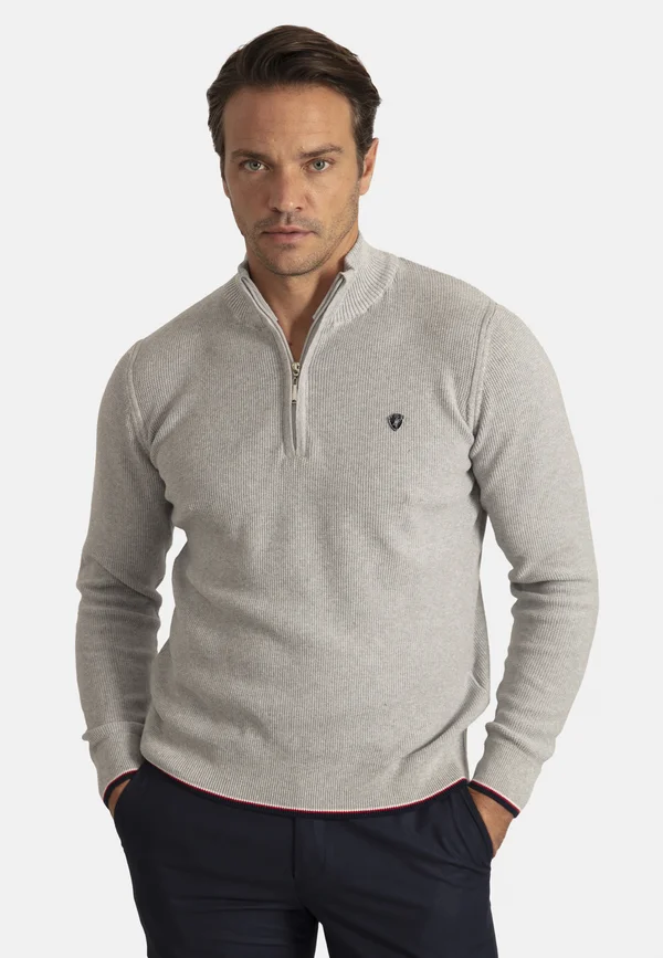 Strickpullover - grey melange