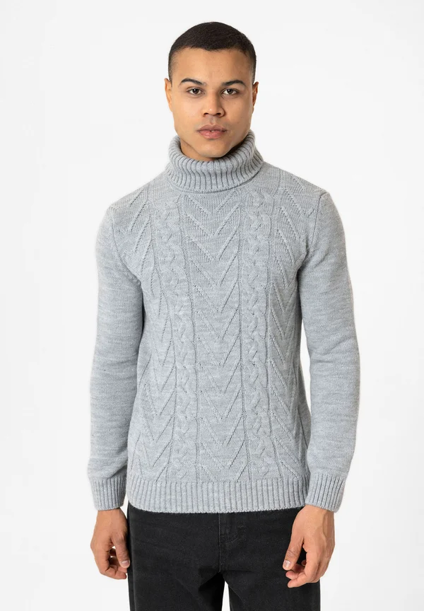 Strickpullover - grey melange