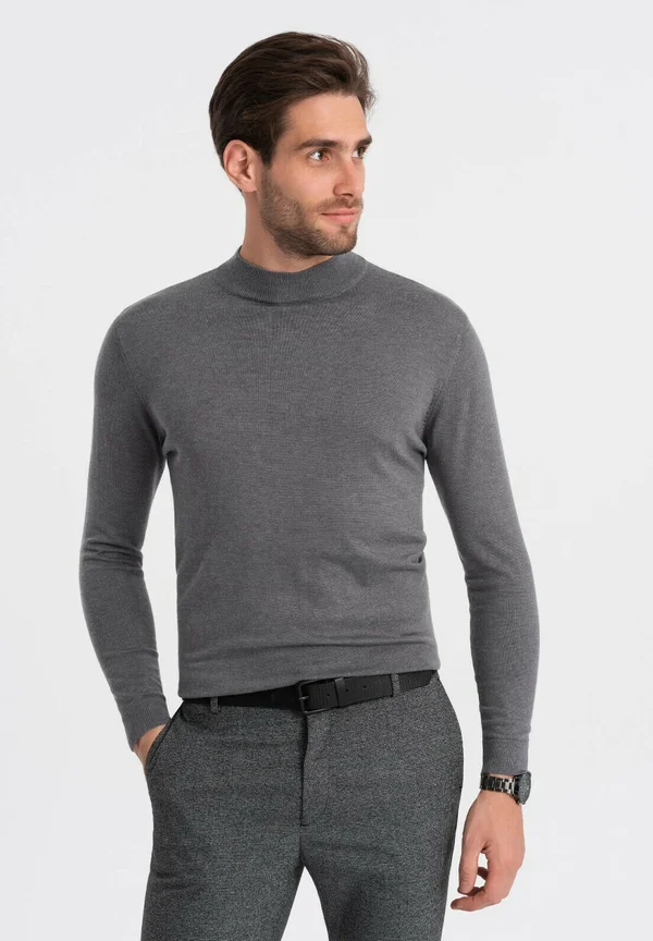 Strickpullover - grey melange