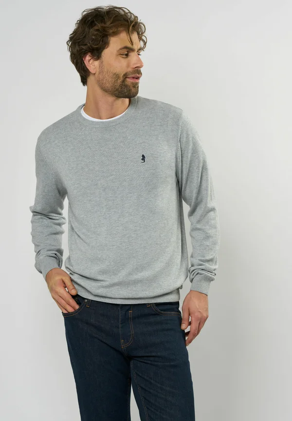 Strickpullover - grey melange