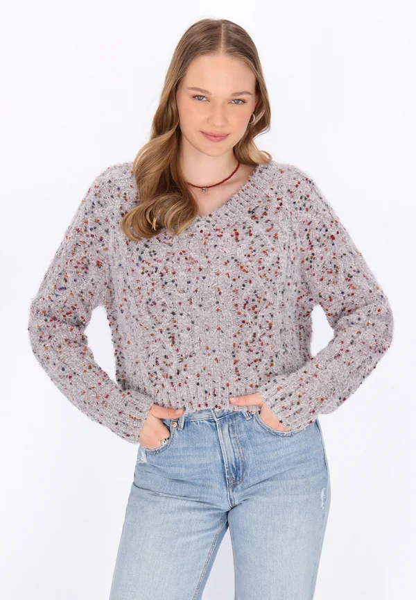 Strickpullover - grey multicolor