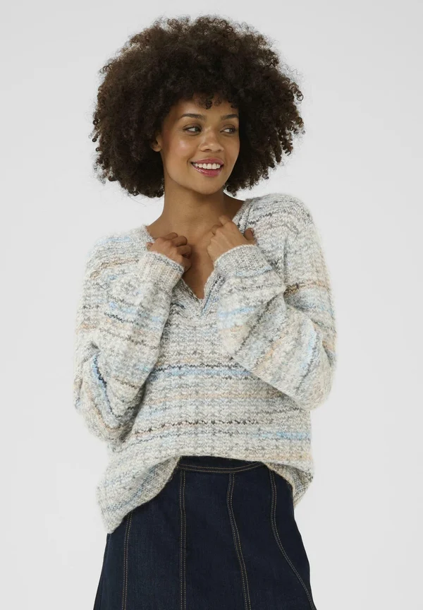 Strickpullover - grey/blue mix