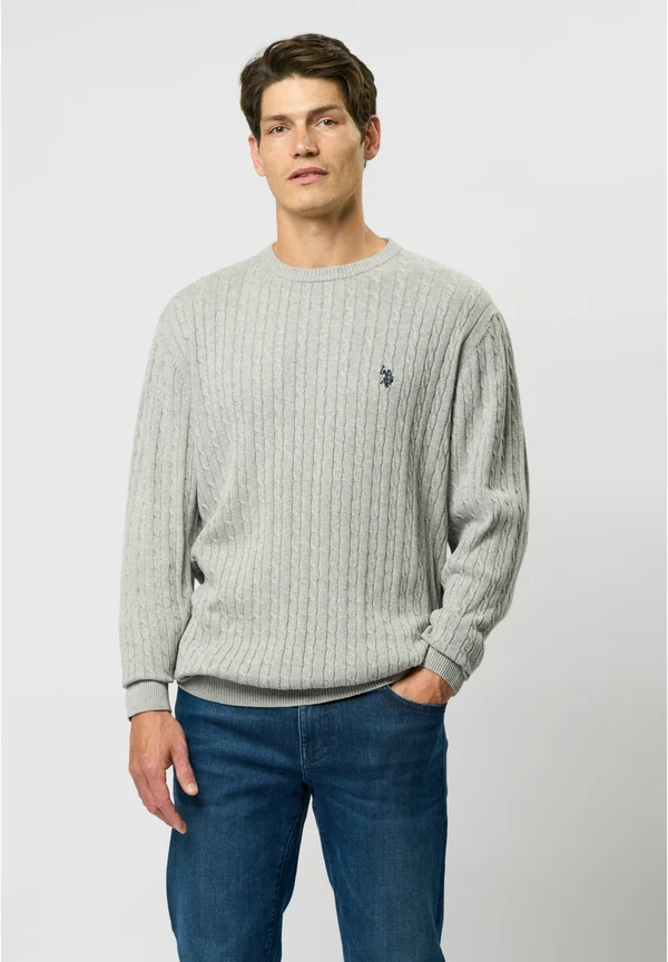 Strickpullover - greymelange