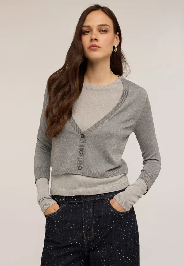 Strickpullover - grigio