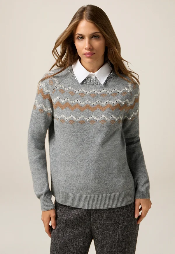 Strickpullover - grigio