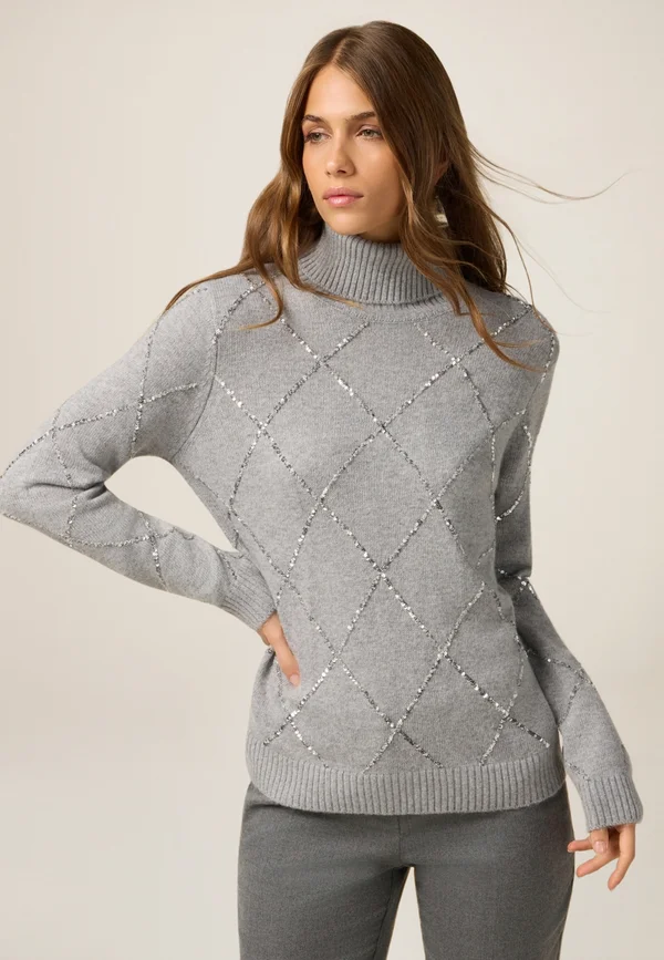 Strickpullover - grigio