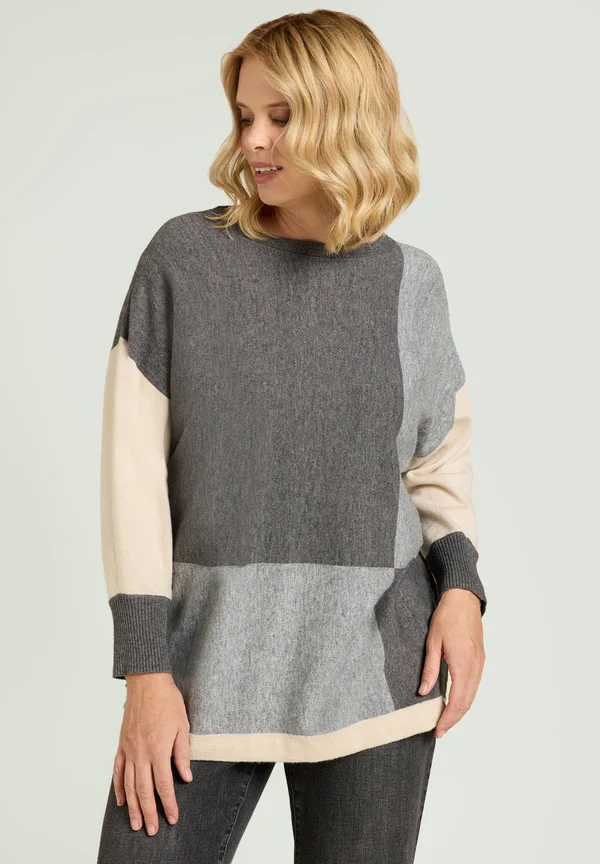 Strickpullover - grigio