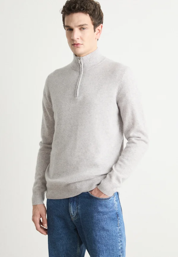 Strickpullover - gris chine clair