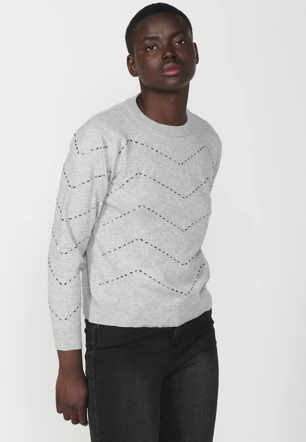 Strickpullover - gris