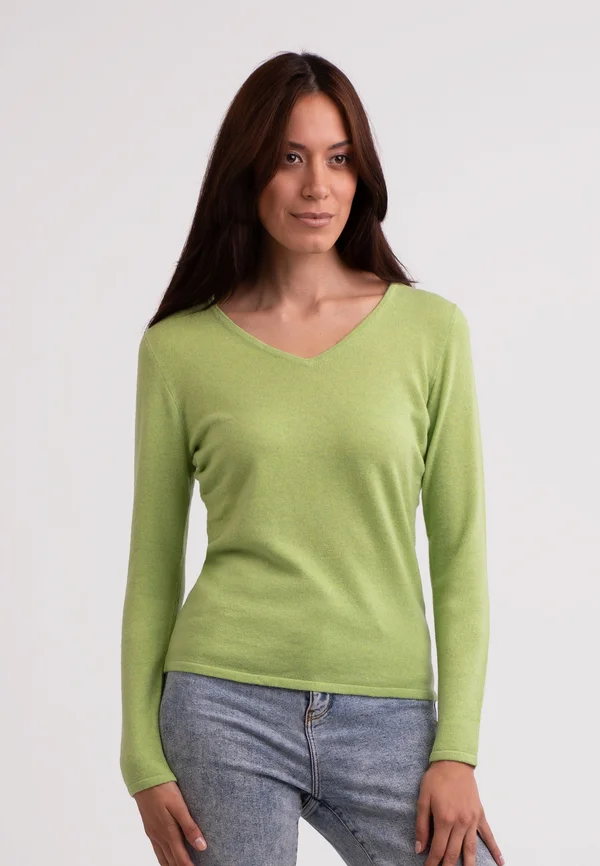 Strickpullover - grün