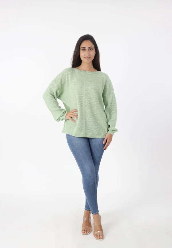 Strickpullover - grün