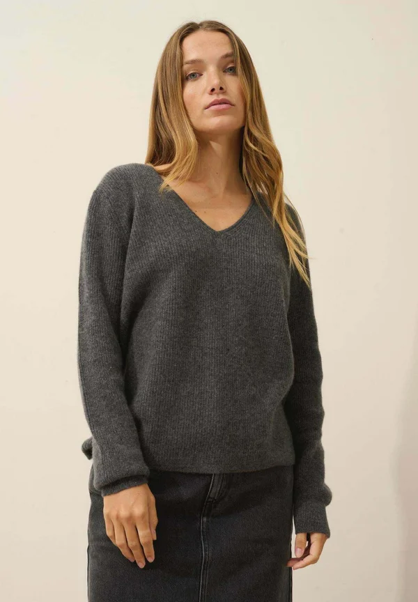 Strickpullover - heather anthracite