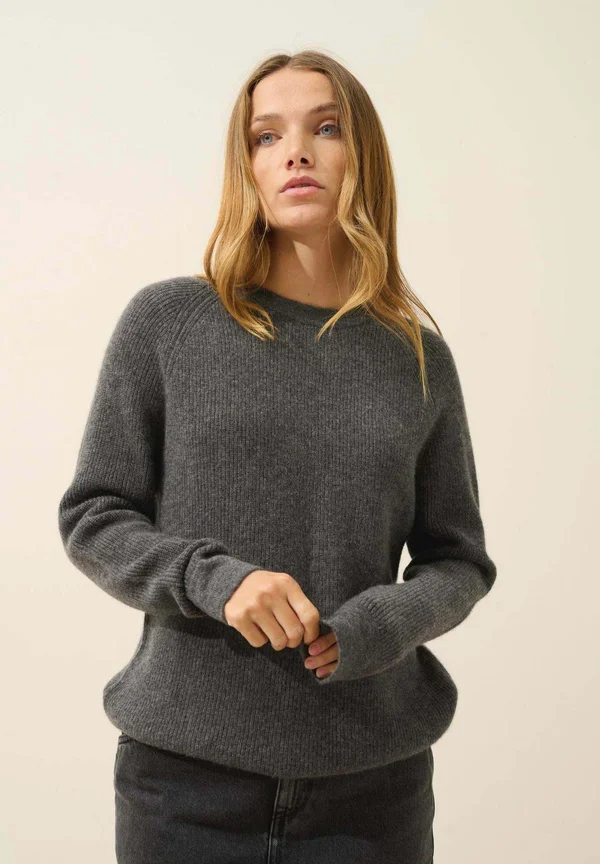 Strickpullover - heather anthracite