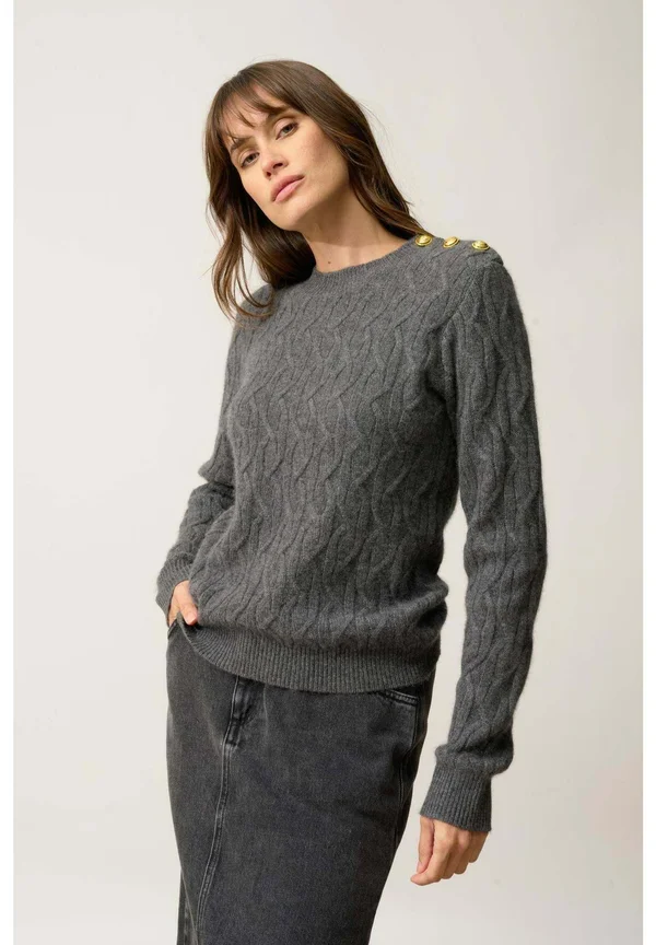 Strickpullover - heather anthracite