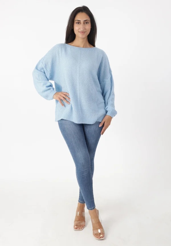 Strickpullover - hell blau