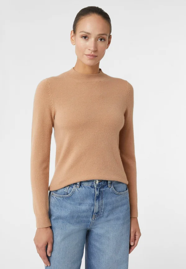 Strickpullover - hellbraun