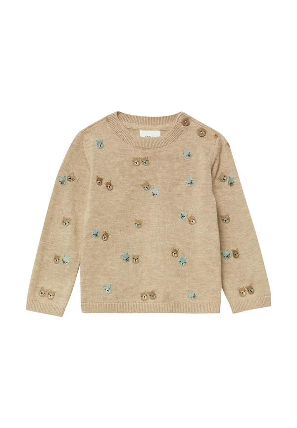 Strickpullover - hellbraun