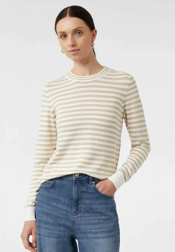 Strickpullover - helles beige