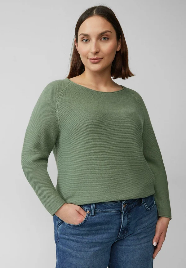 Strickpullover - helles olivgrün