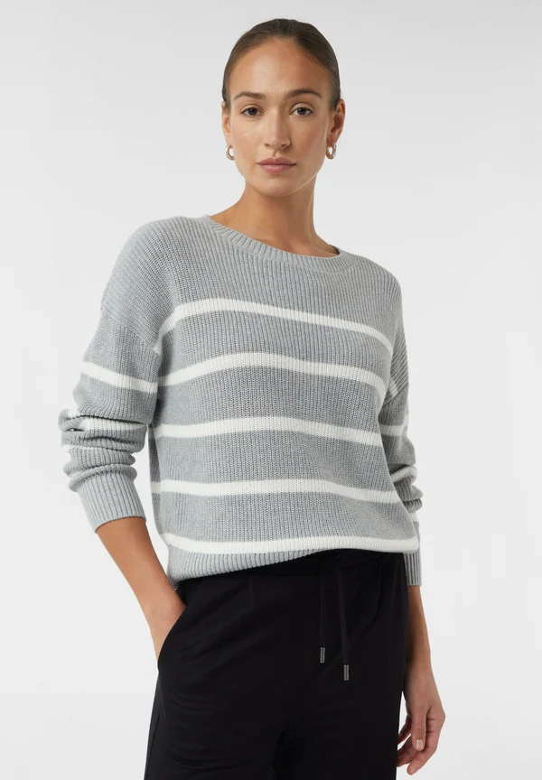 Strickpullover - hellgrau