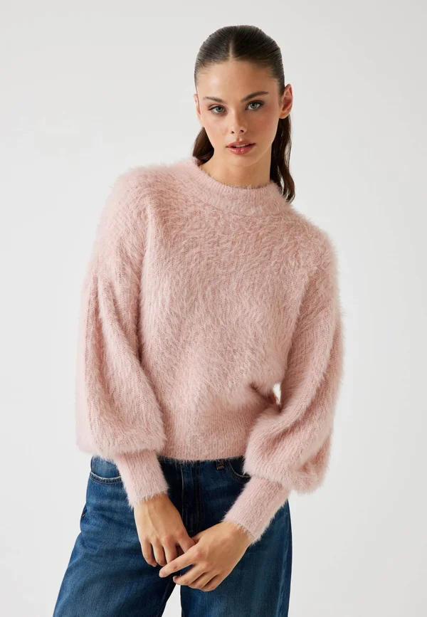 Strickpullover - hellrose