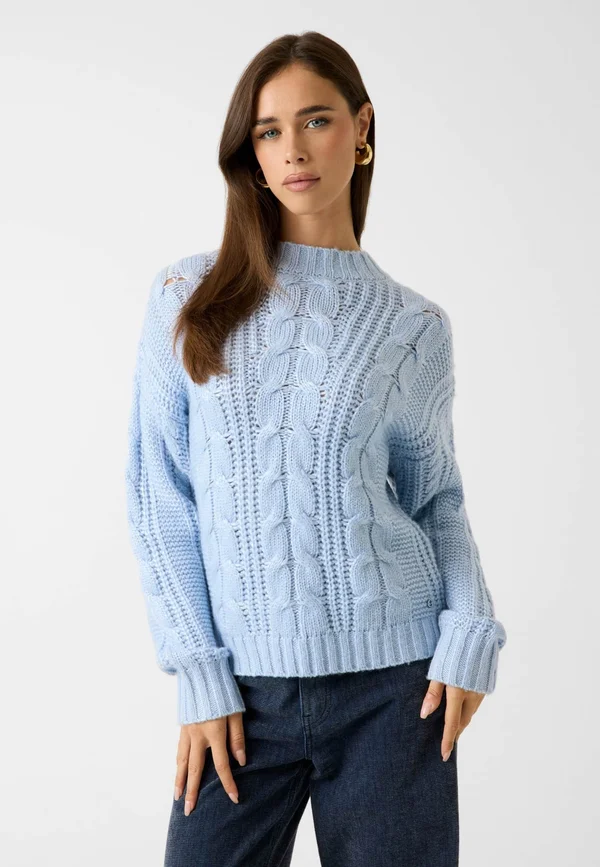Strickpullover - himmelblau