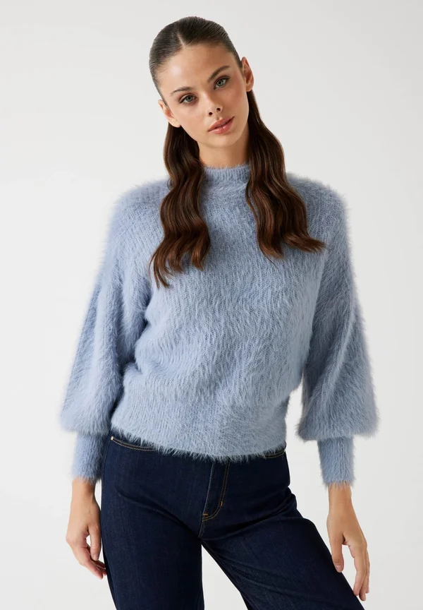 Strickpullover - himmelblau
