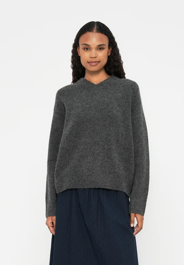 Strickpullover - iron gate melange